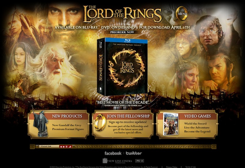 The Lord of the Rings Collection on Movies Anywhere