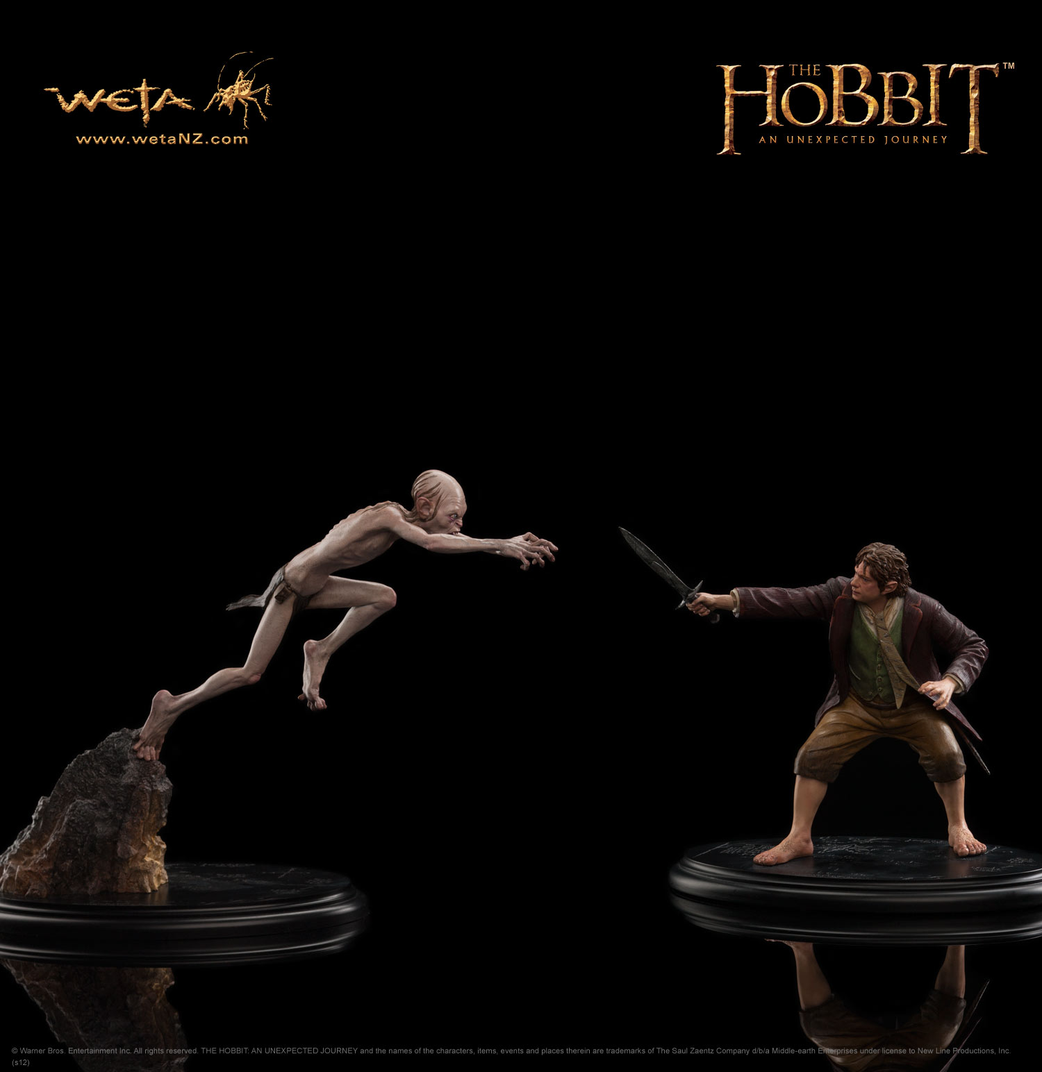 Gollum Weta Workshop Miniature Figure Lord of the Rings Hobbit LOTR (New)