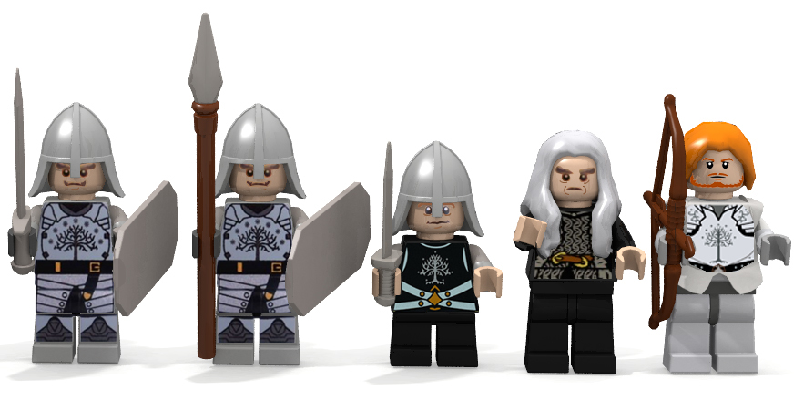 Gondor Guard Captain MINAS TIRITH LEGO MOC, Etel Enzos