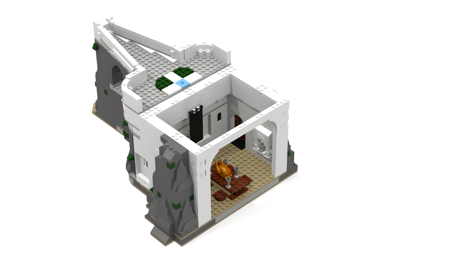 Split Listing Custom Lego Minas Tirith Completed Available to 