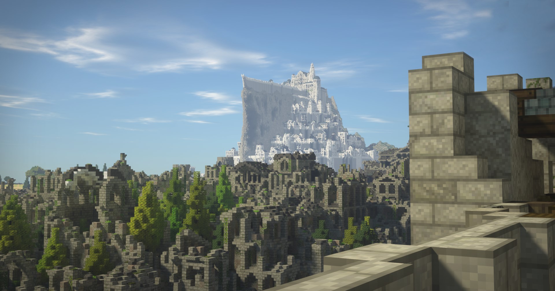 I am building Middle Earth in Minecraft. : r/Minecraft