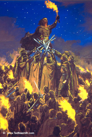 The Oath of Feanor by Ted Nasmith.